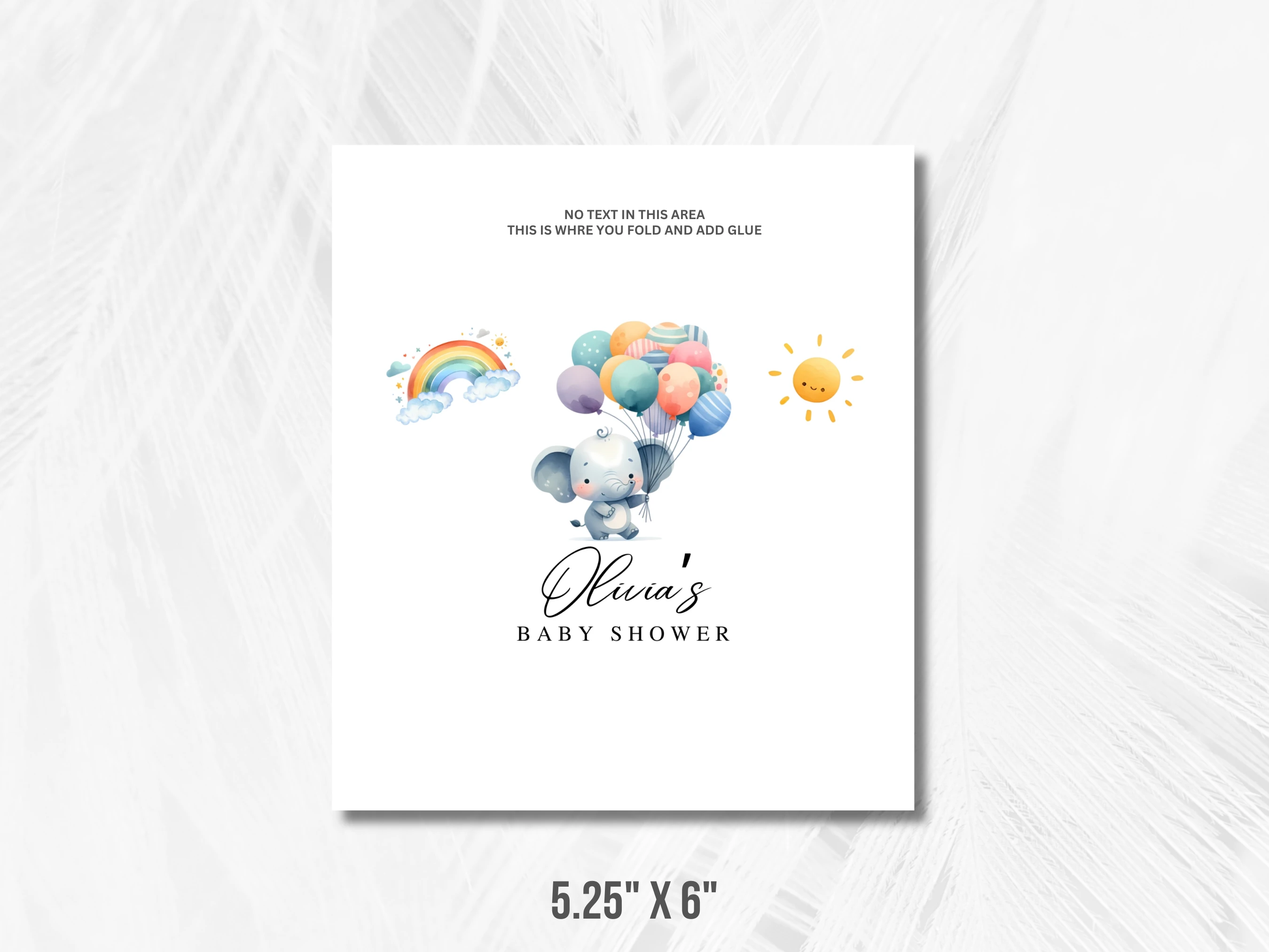 Elephant Baby Shower Chocolate Wrapper | Little Peanut Candy Bar Label | Editable Canva Template | Digital Download
