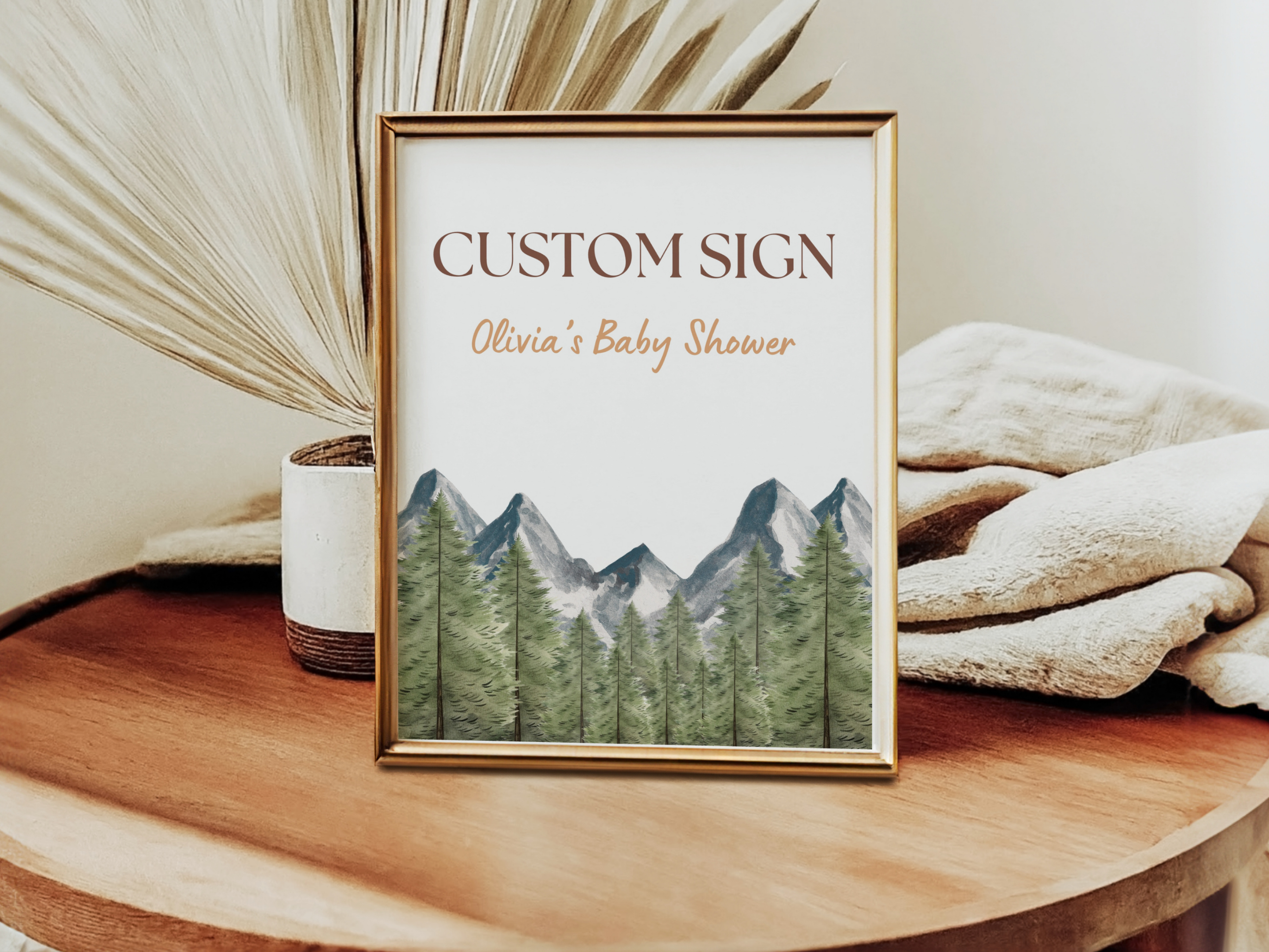 adventure awaits baby shower table sign printable, woodland baby shower pacifier hunt sign, adventure baby shower diaper raffle sign, adventure awaits late night diapers baby shower sign, editable baby shower sign Canva