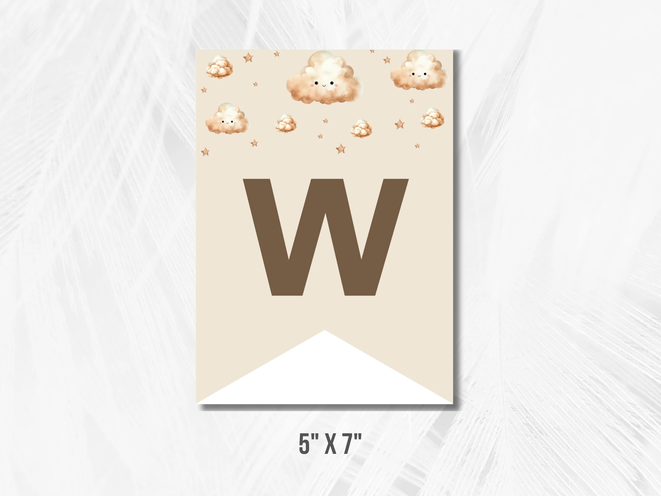 Teddy Bear Baby Shower Wall Banner | Over The Moon Baby Shower Welcome Garland | Editable Canva Template | Digital Download