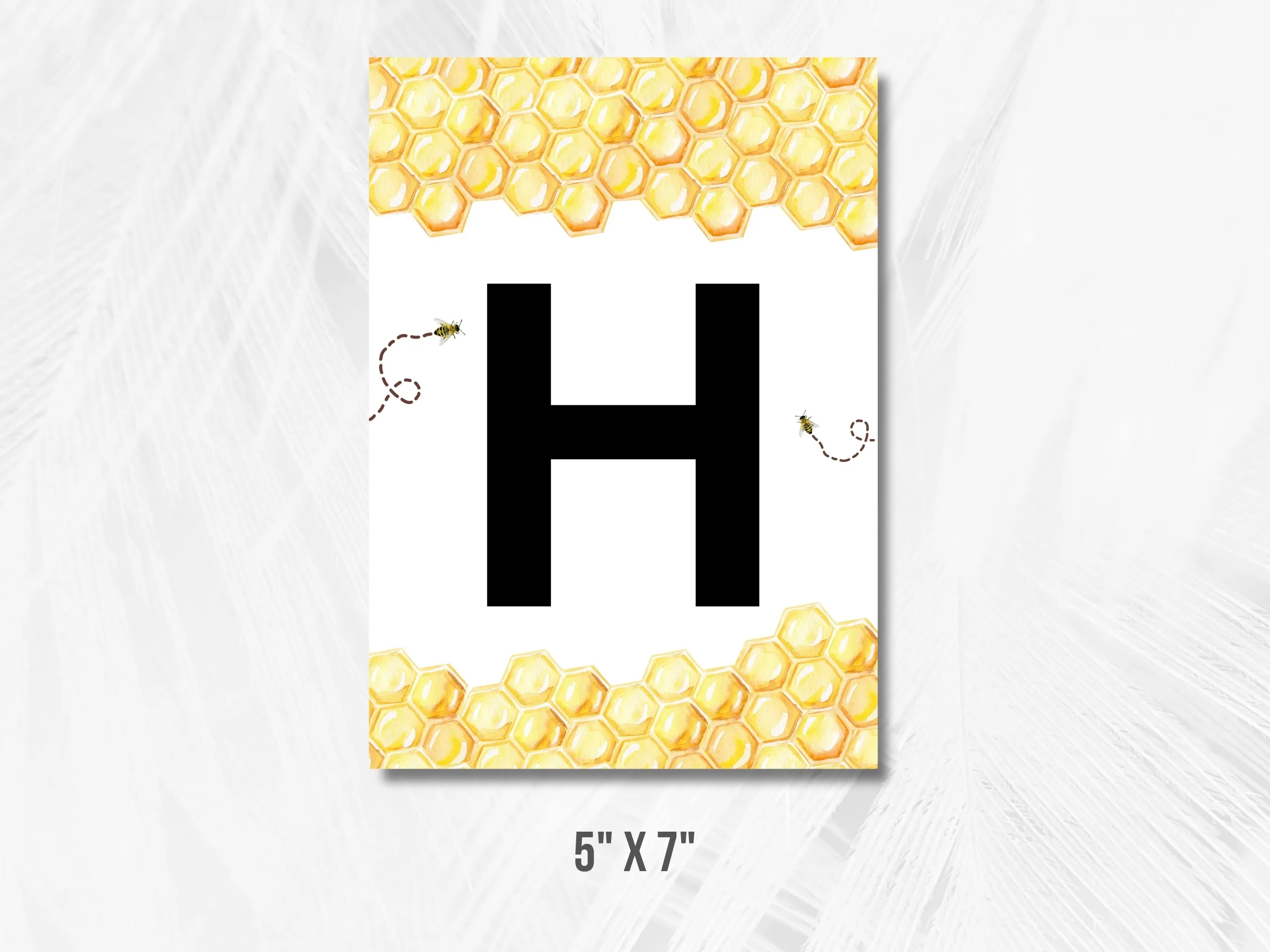 First Bee Day Happy Birthday Banner | Bumble Bee Birthday Bunting | Honey Bee Decor Custom Banner | Editable Canva Template | Digital Download