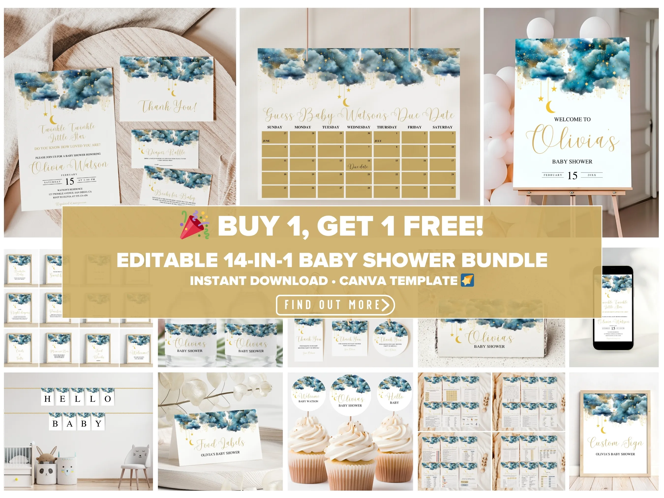 Twinkle Little Star Baby Shower Theme