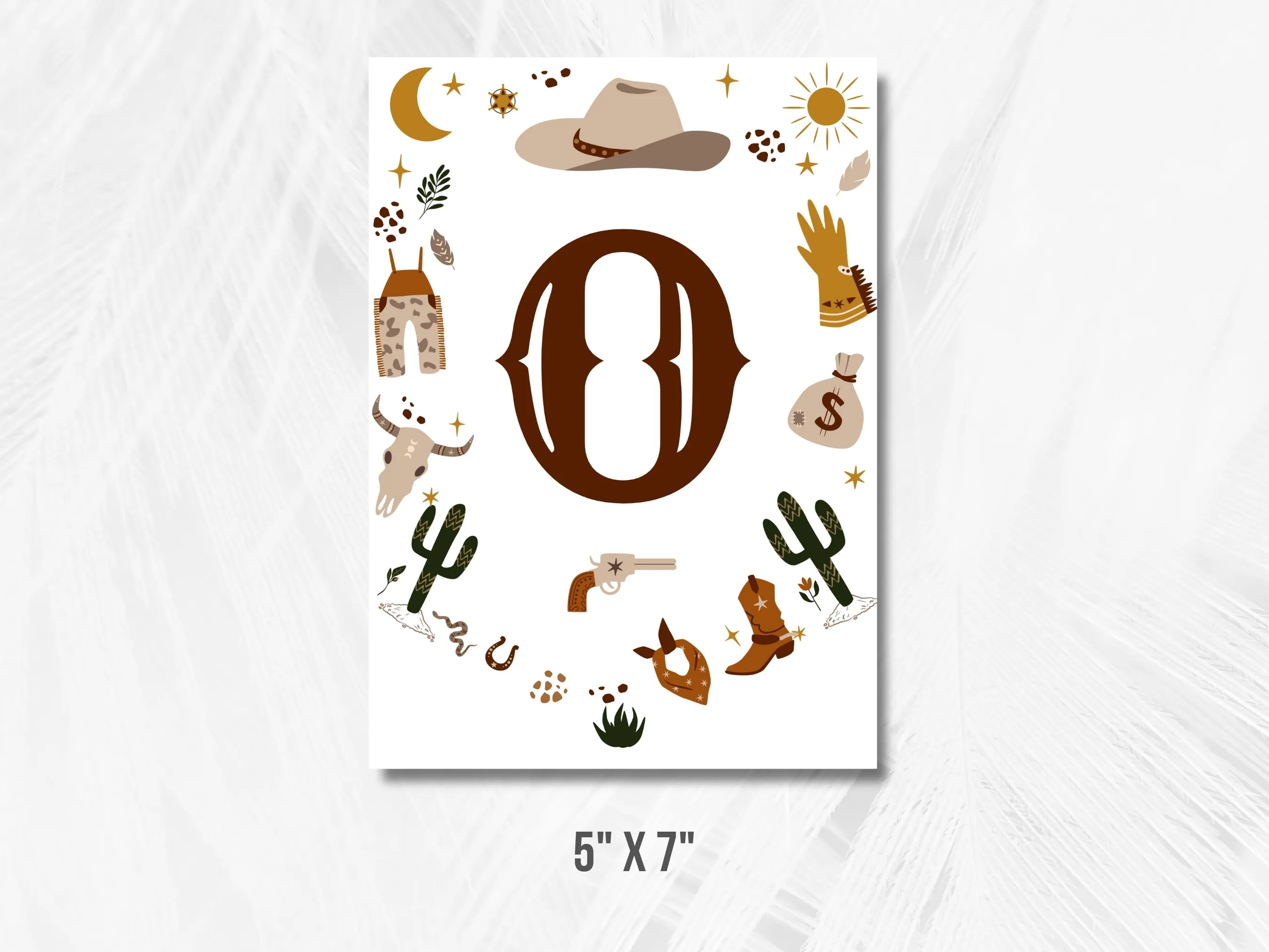 My First Rodeo Birthday High Chair Banner | Cowboy Birthday ONE Banner | Western Birthday Banner | Editable Canva Template | Digital Download