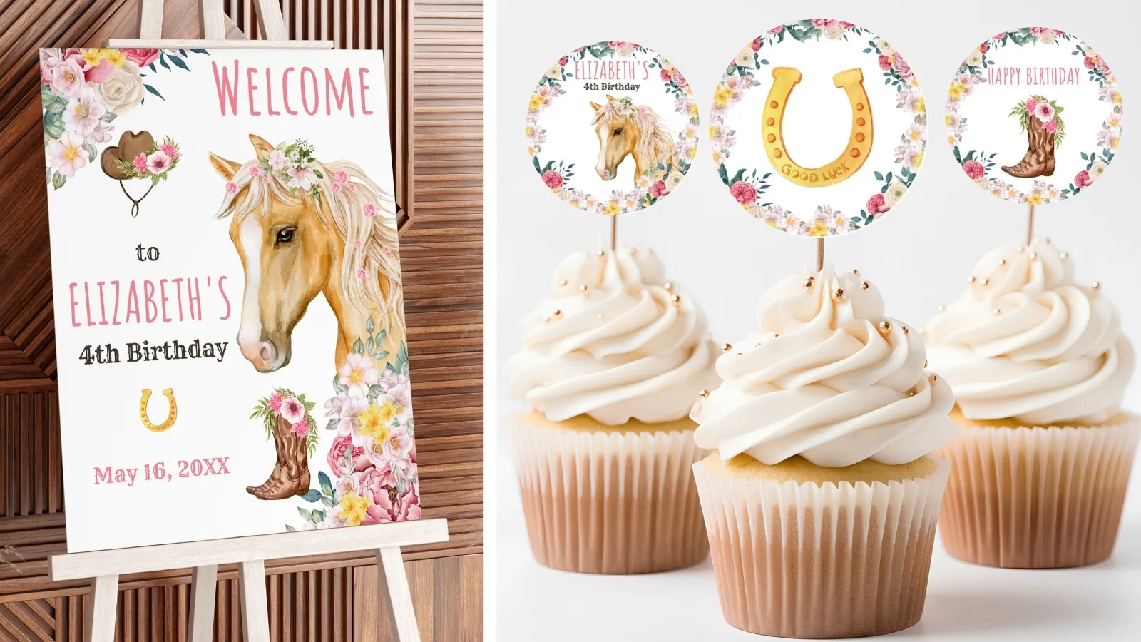 Birthday decorations bundle with signs, boards, posters, and essential party decor, editable Canva templates for customizable kids’ birthday celebrations, digital download.