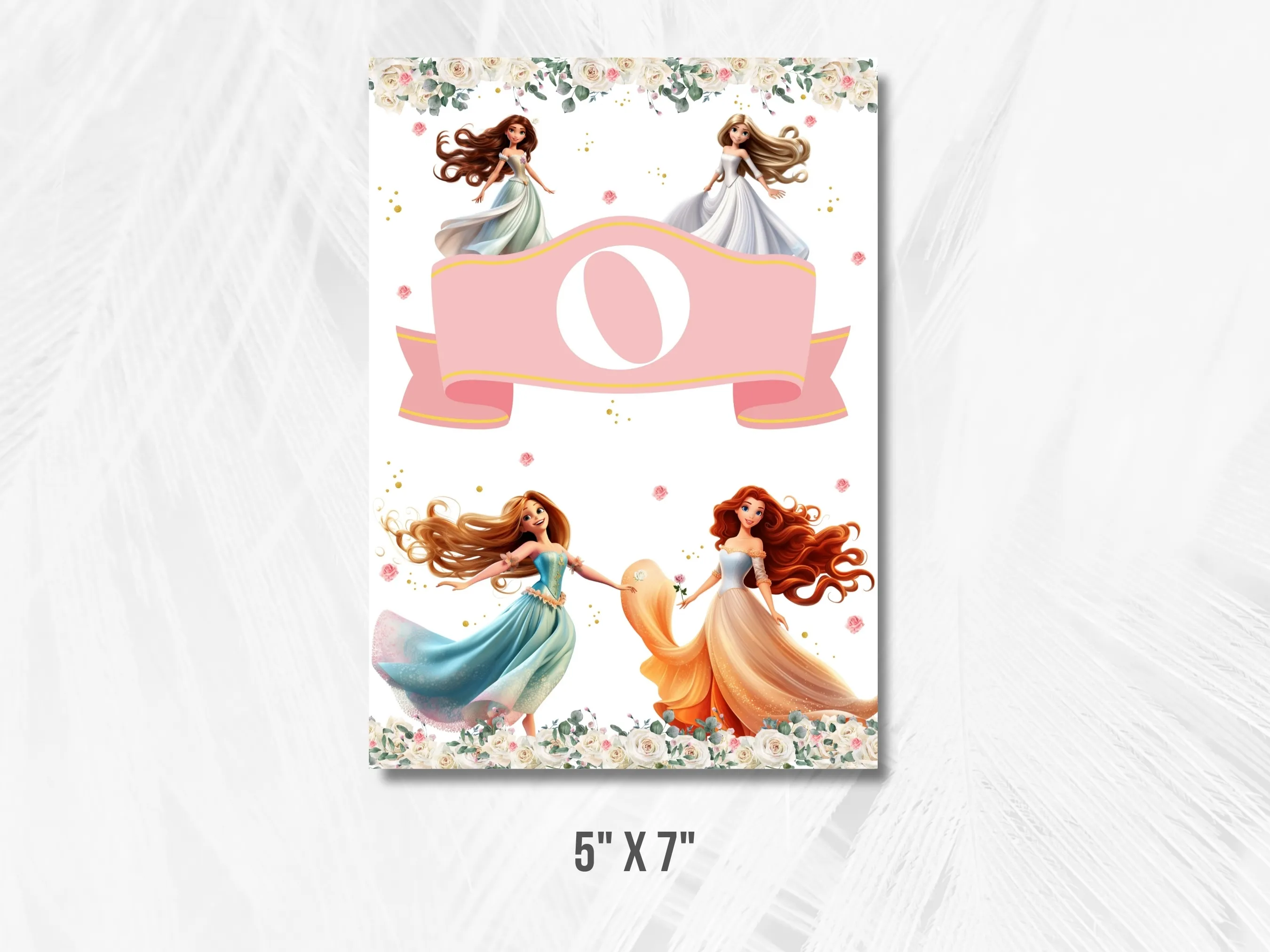 Princess Birthday High Chair Banner | Royal Party ONE Banner | Editable Canva Template | Digital Download