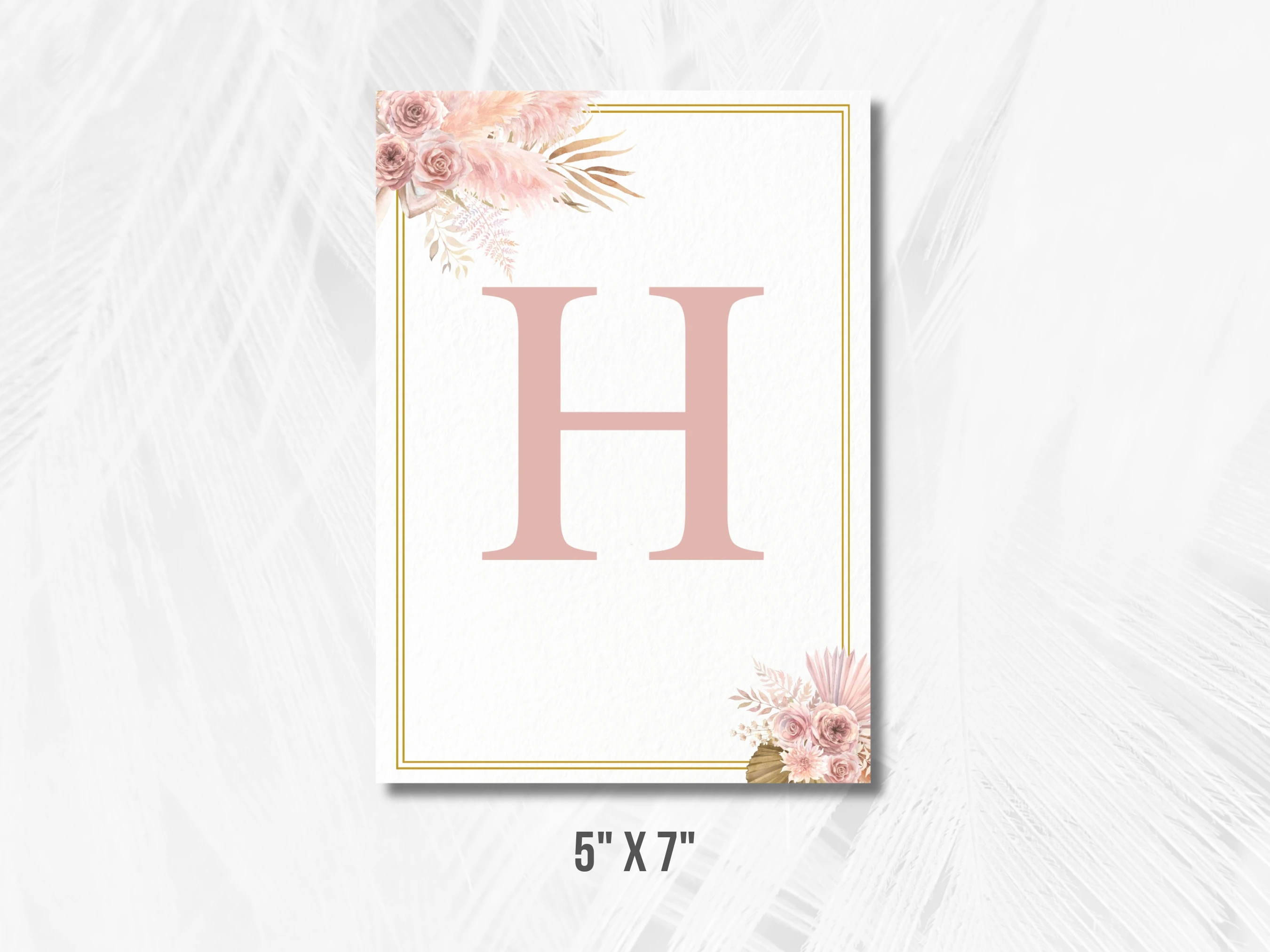 Boho Baby Shower Wall Banner | Pampas Grass Baby Shower Welcome Garland | Editable Canva Template | Digital Download