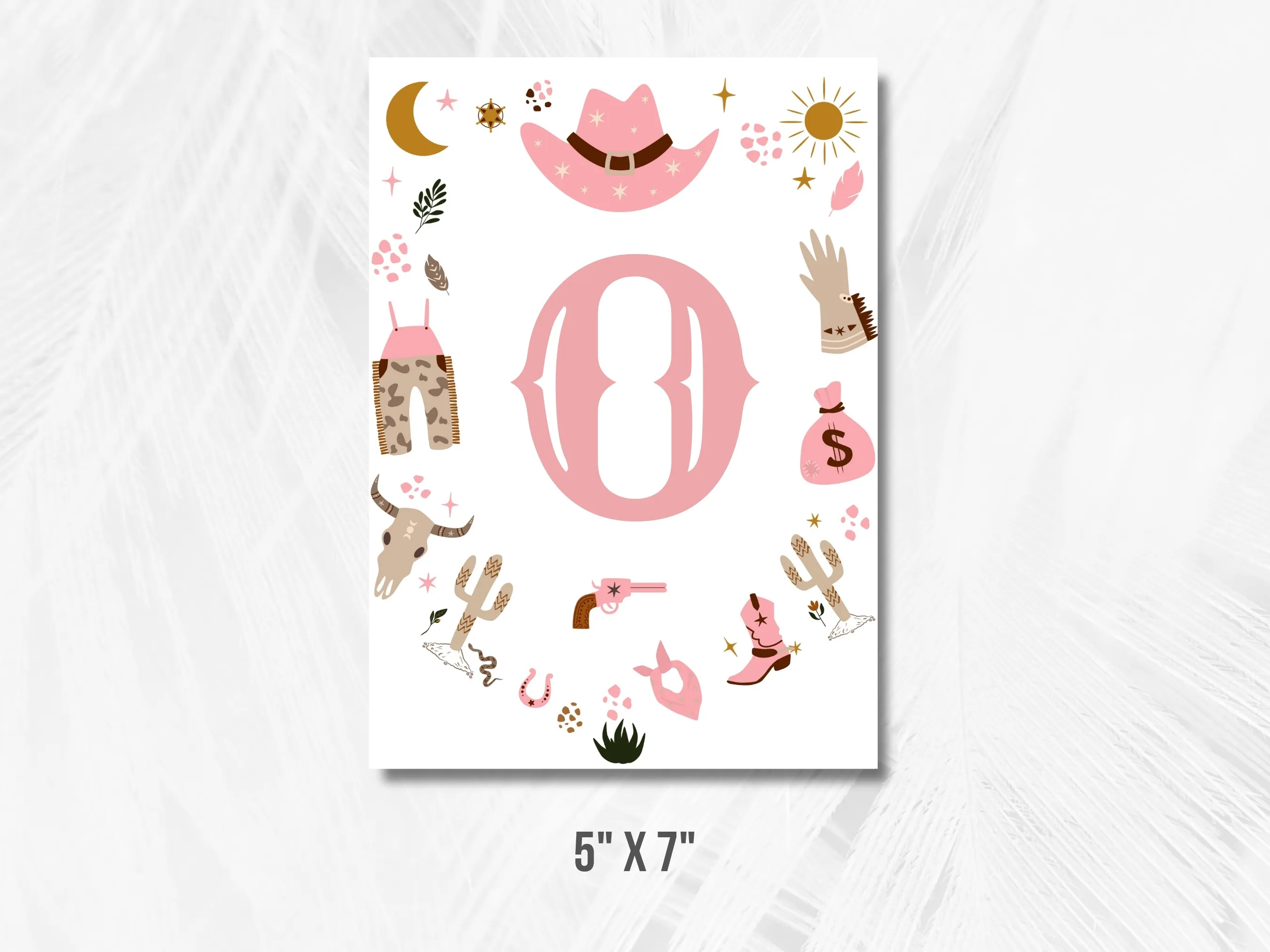 My First Rodeo Birthday High Chair Banner | Cowgirl Birthday ONE Banner | Western Birthday Party Banner | Editable Canva Template | Digital Download