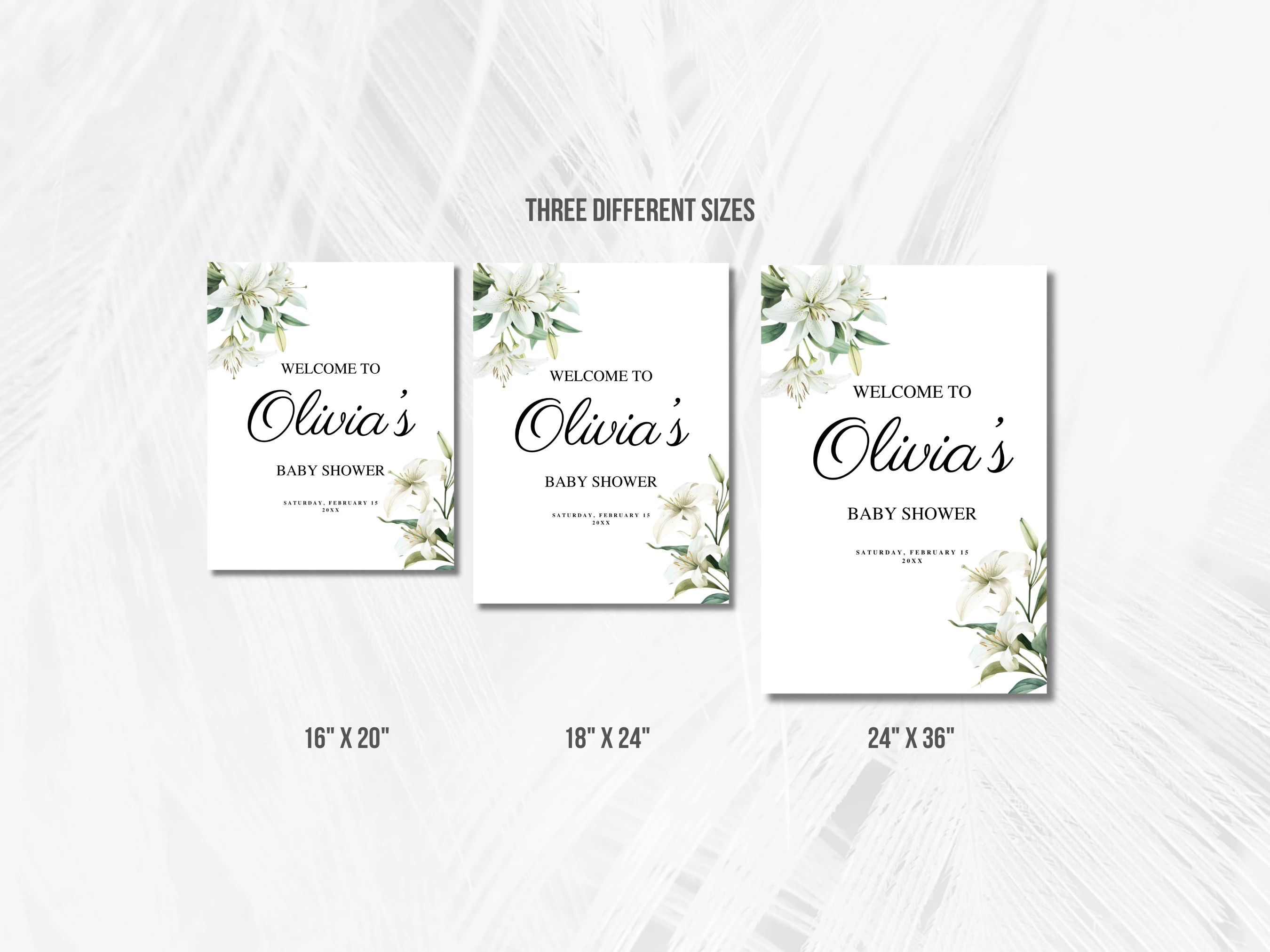 Baby In Bloom Baby Shower Welcome Sign | Wildflower Floral Greenery Welcome Board For Baby Girl | Editable Canva Template | Digital Download