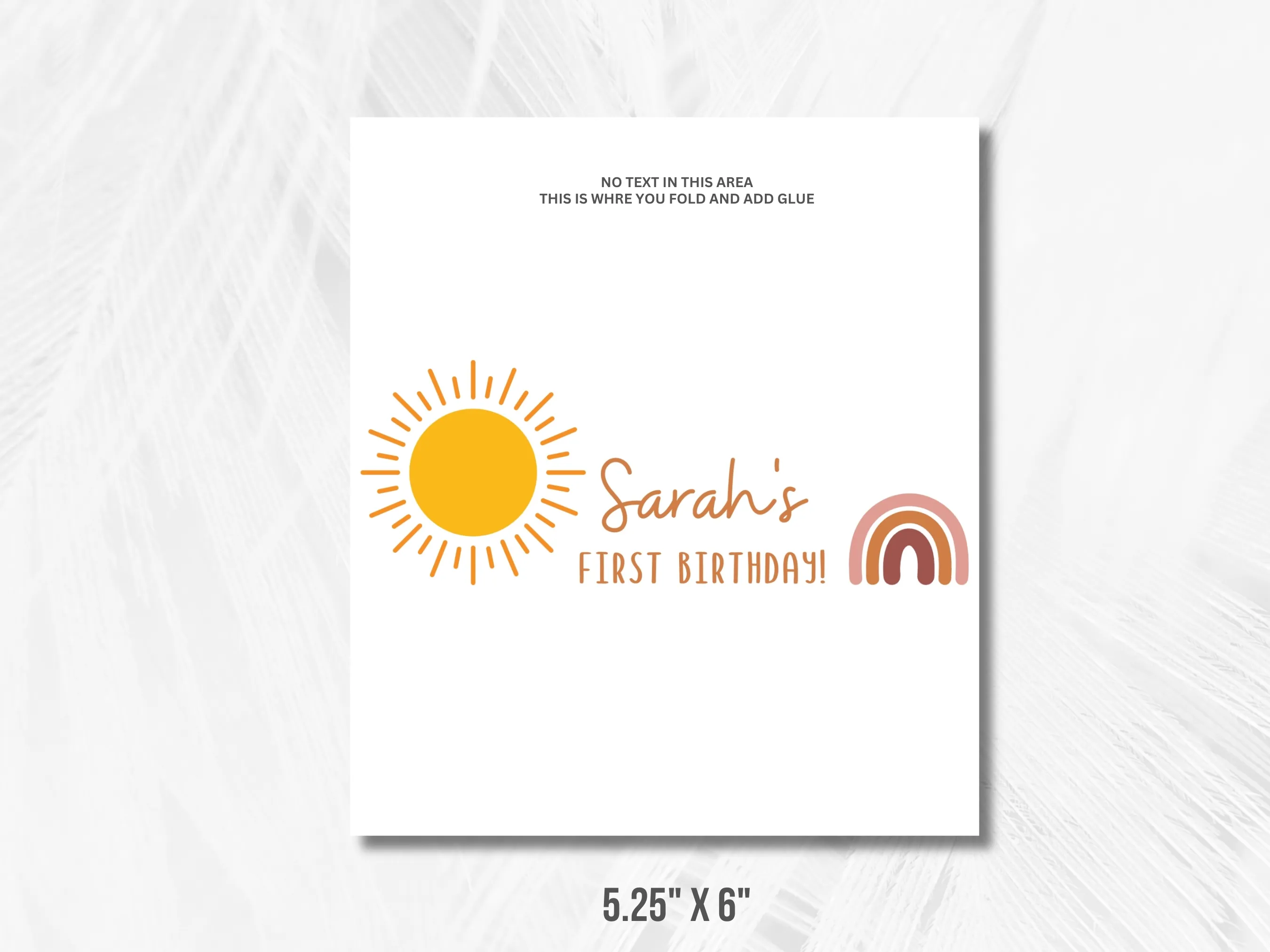 Sunshine 1st Birthday Chocolate Wrappers | First Trip Around the Sun Candy Bar Labels | Boho Rainbow Candy Wrappers | Editable Canva Template | Digital Download