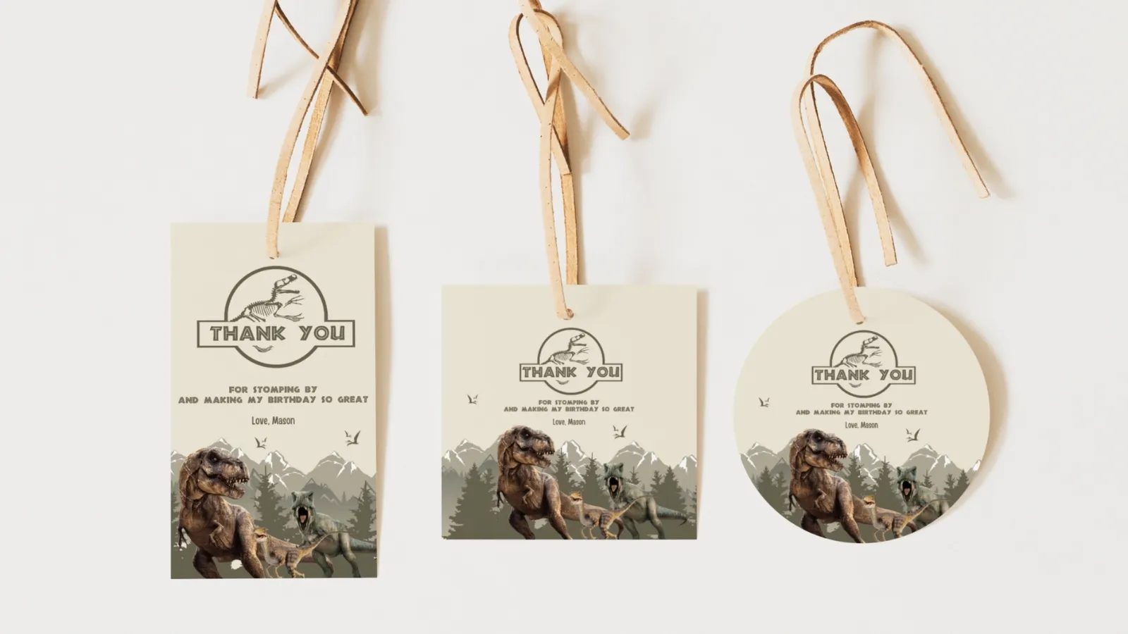 Geburtstags-Geschenkanhänger für Kinderparty-Mitgebsel – druckbare Danke-Anhänger als süßes Andenken für Gäste, bearbeitbare Canva-Vorlage, digitaler Download.