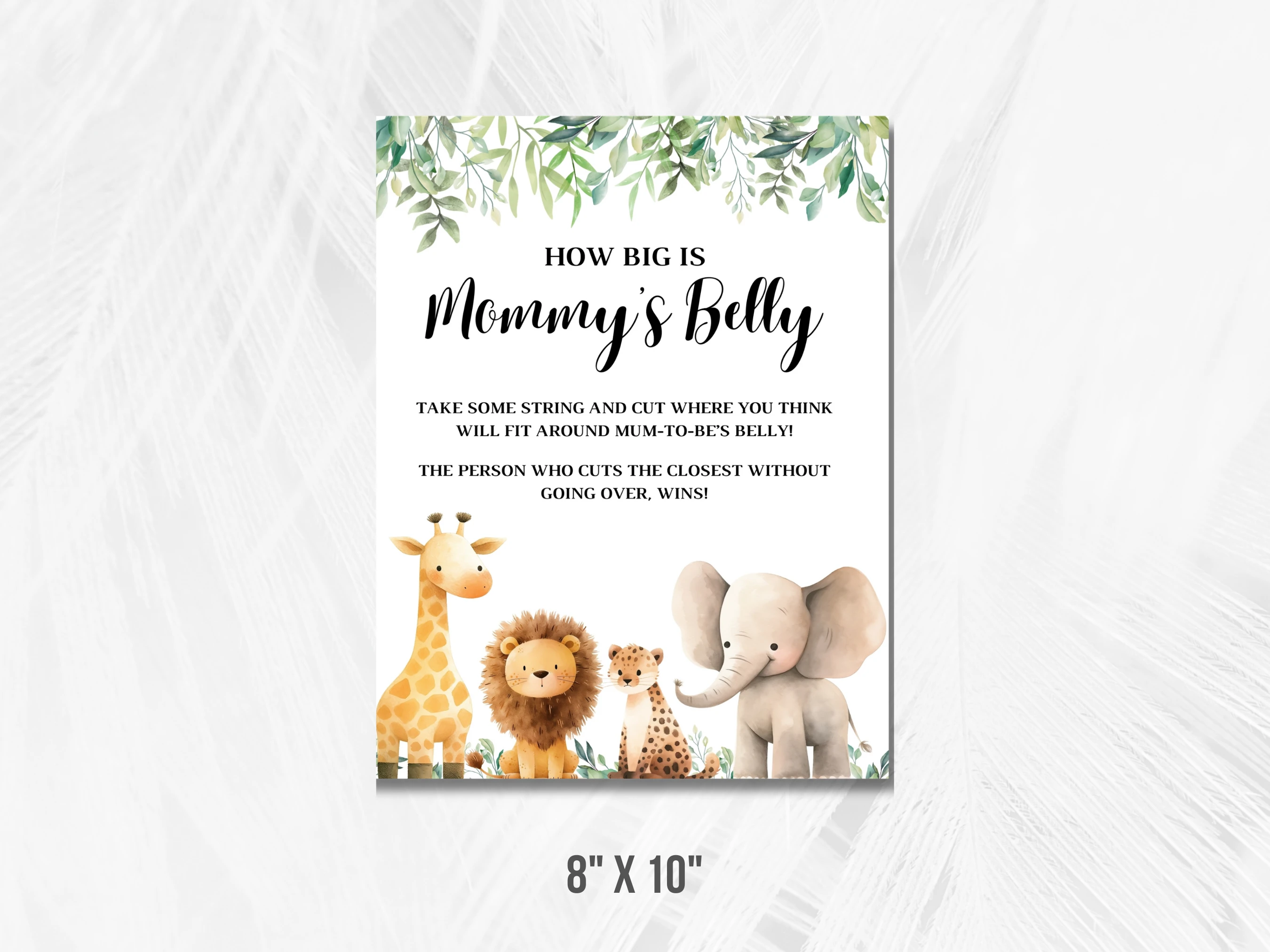 Safari Baby Shower Table Signs | Jungle Animals Late Night Diapers Sign | Pacifier Hunt Sign | Editable Canva Template | Digital Download
