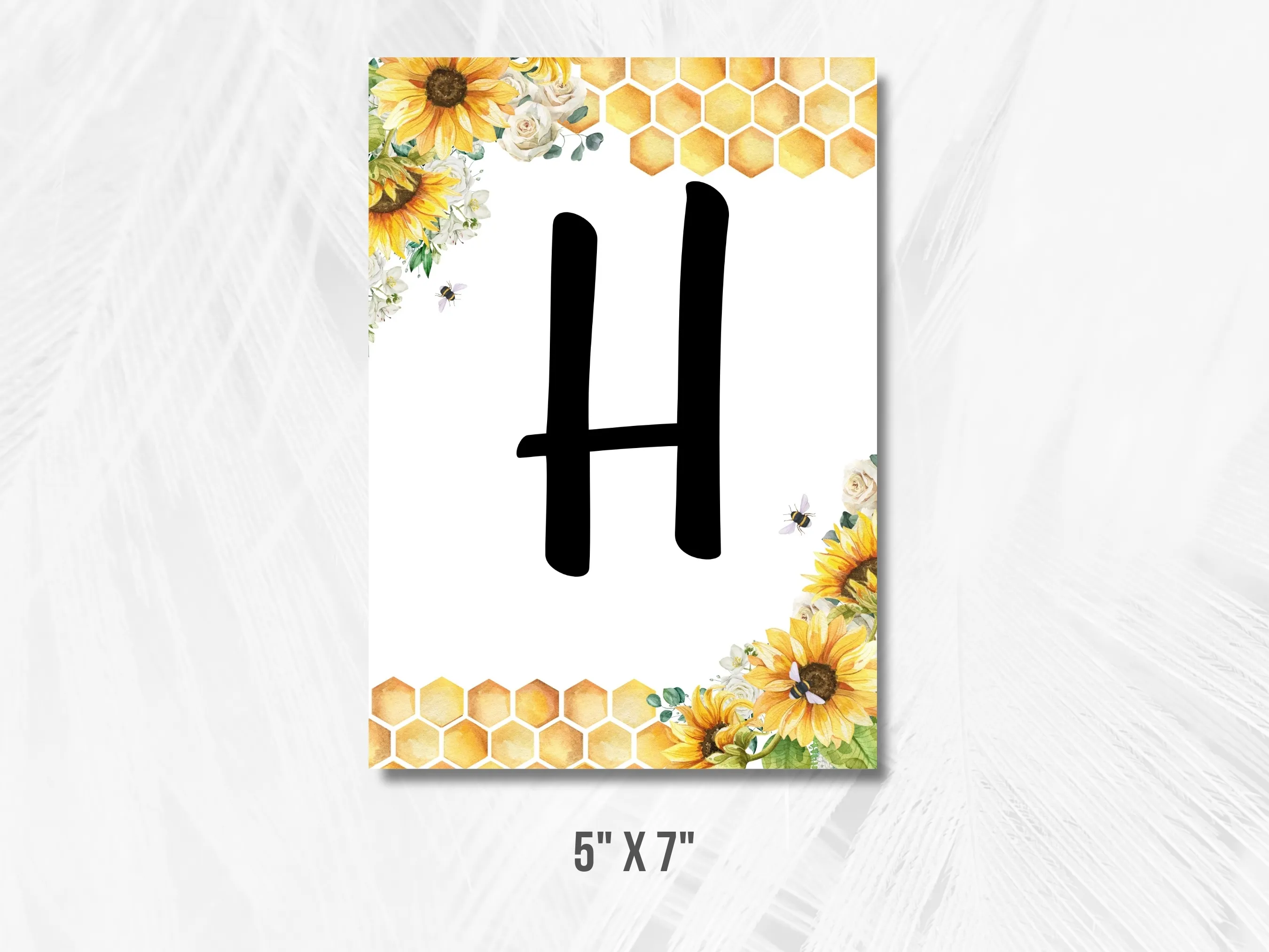First Bee Day Birthday Banner | Sunflower Bumble Bee Birthday Bunting | Bee 1st Birthday Banner | Editable Canva Template | Digital Download