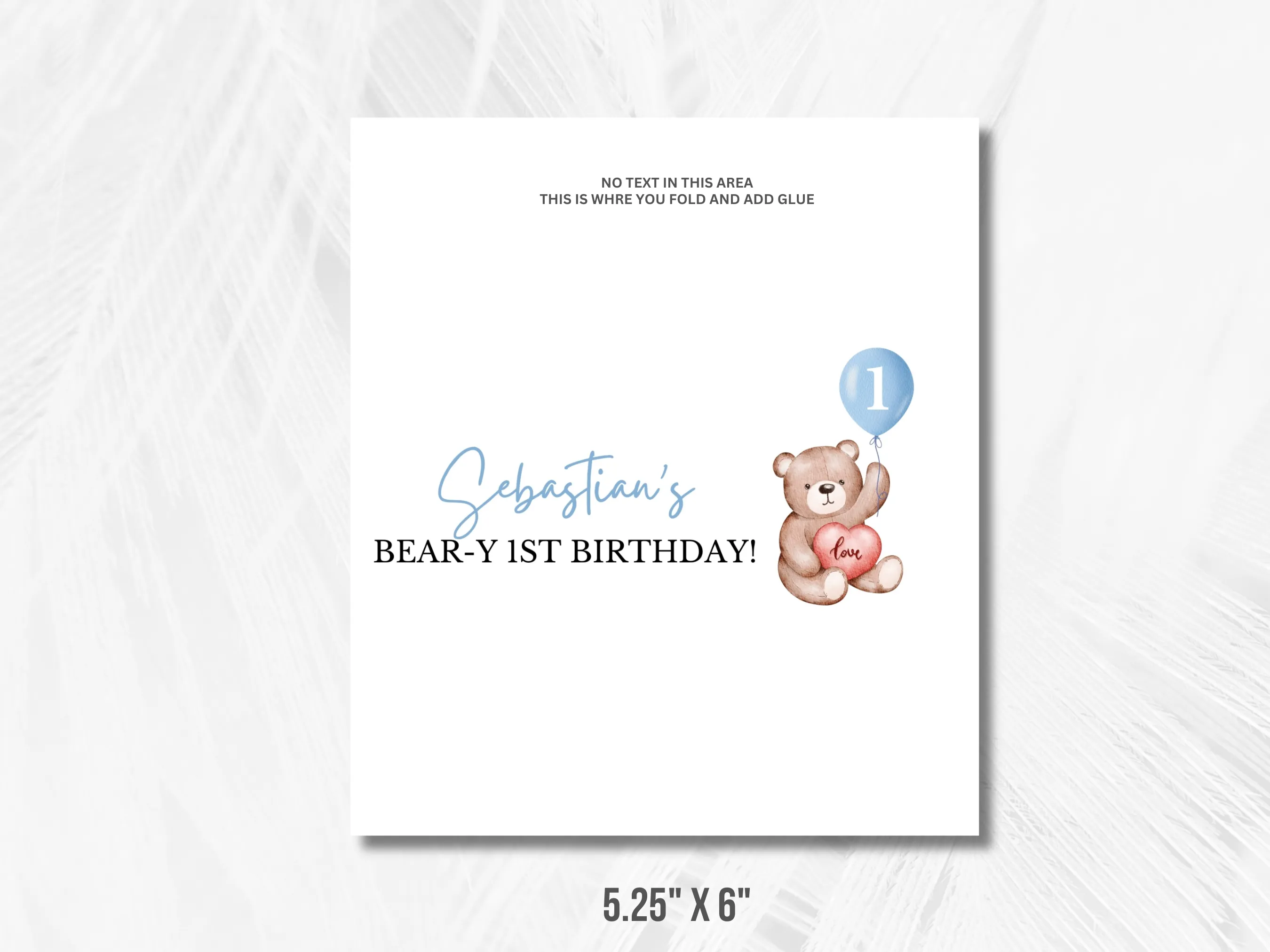Teddy Bear 1st Birthday Chocolate Wrappers | Mini Candy Bar Labels | Cute Bear Chocolate Wrappers | Editable Canva Template | Digital Download