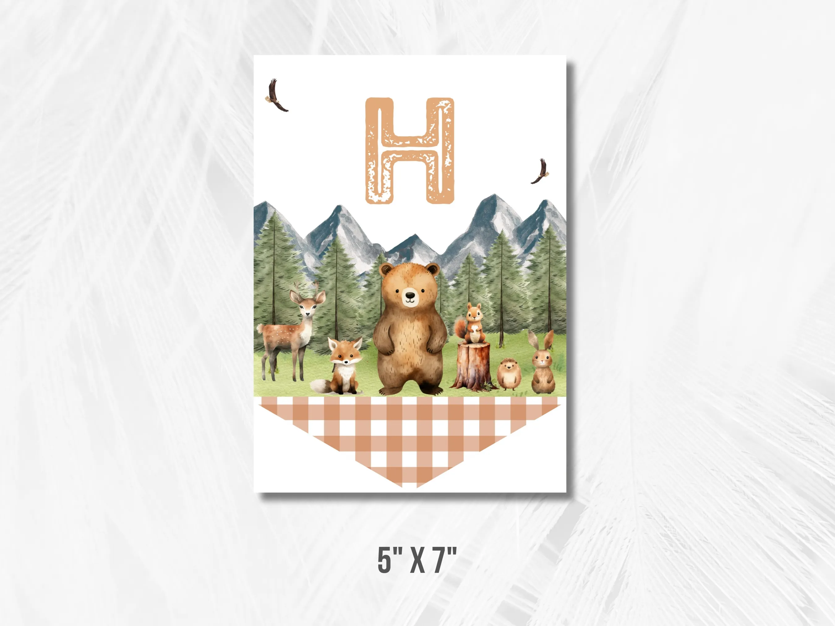 Woodland Happy Birthday Banner | Wild One Banner | Forest Animals Birthday Bunting | 1st Birthday Boy Party Banner | Editable Canva Template | Digital Download