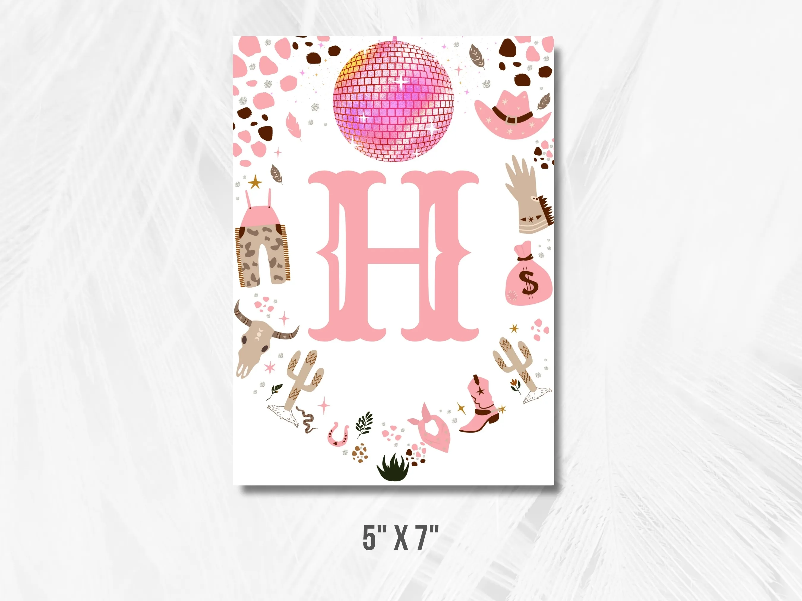 Disco Cowgirl My First Rodeo Happy Birthday Banner | Space Cowgirl Birthday Banner | Western Party Bunting | Cowgirl Party Custom Banner | Editable Canva Template | Digital Download