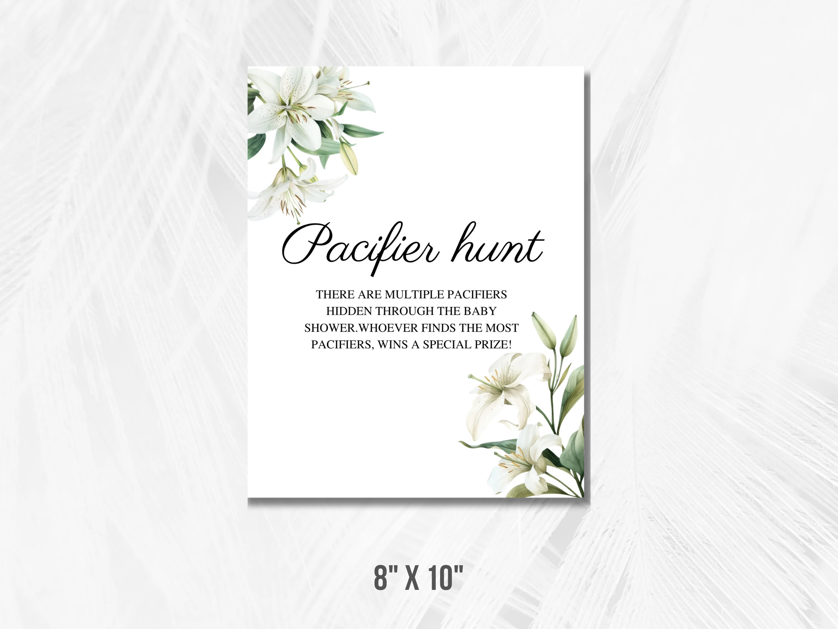 Baby In Bloom Baby Shower Table Signs | Wildflower Late Night Diapers | Pacifier Hunt Sign | Editable Canva Template | Digital Download