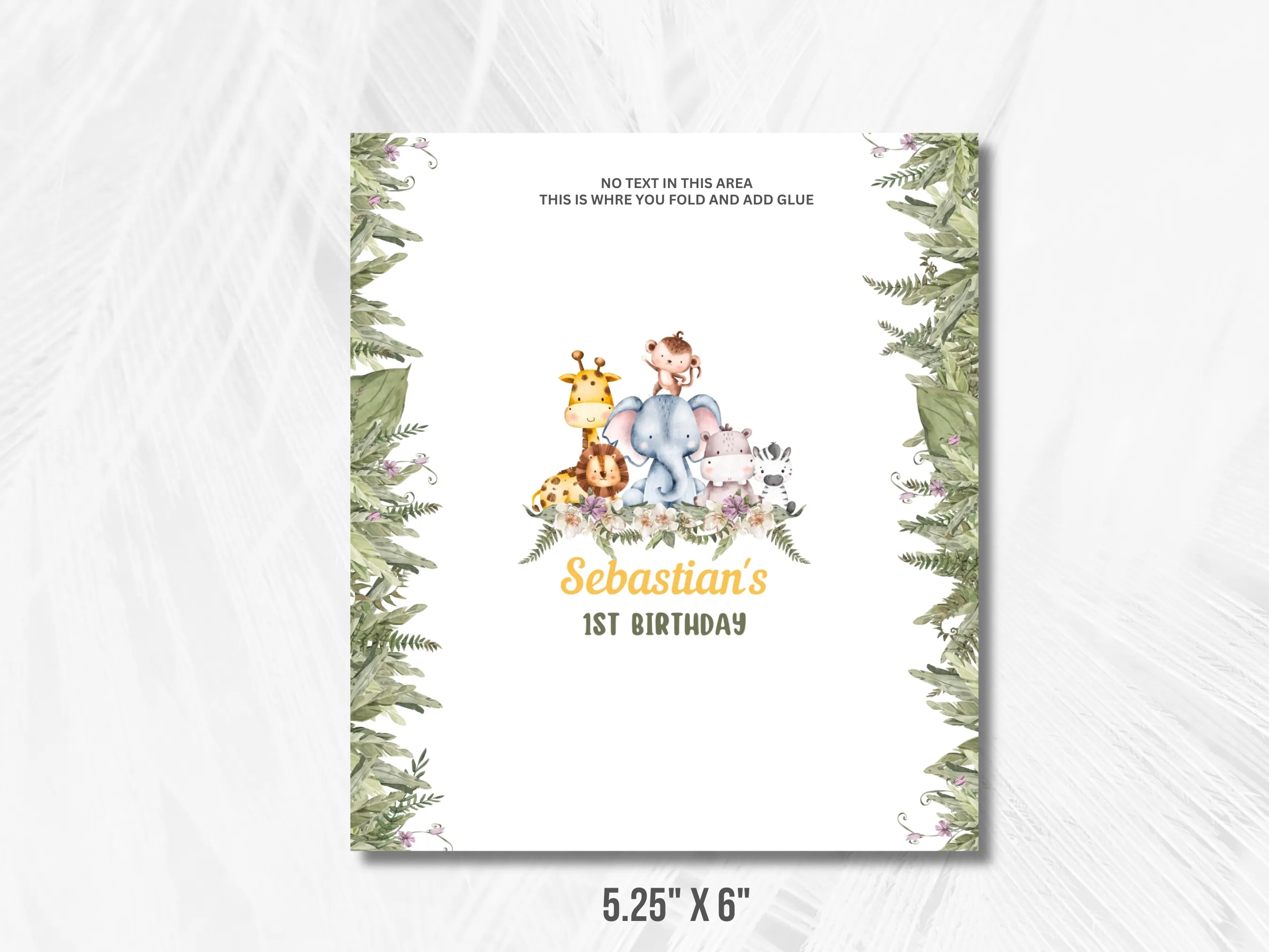 Safari Animals Birthday Chocolate Wrappers | Wild One Jungle Candy Bar Labels | Safari Candy Wrappers | Editable Canva Template | Digital Download