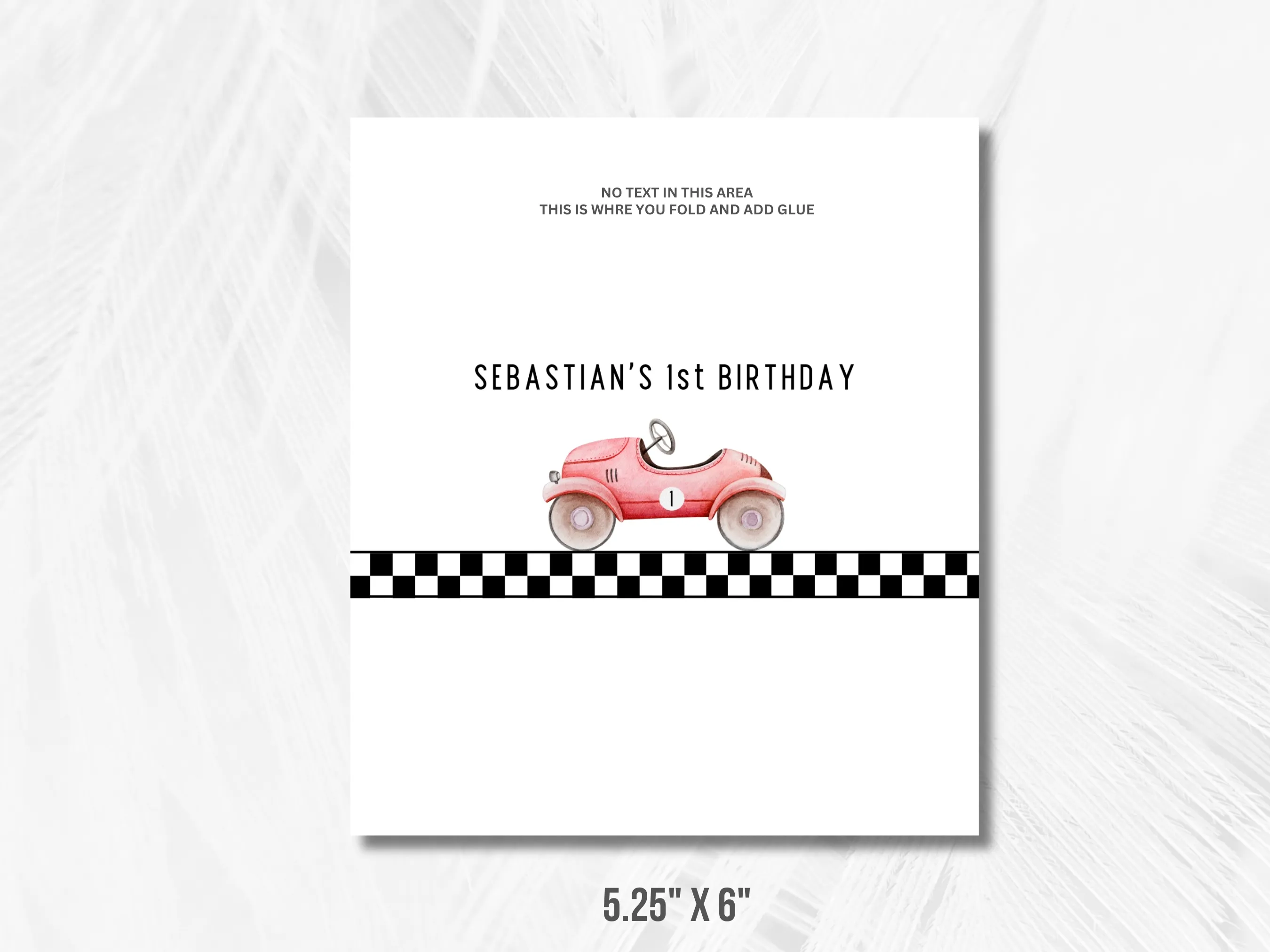 Fast One Birthday Chocolate Wrappers | Red Vintage Race Car Candy Bar Labels | Retro Racing Candy Wrappers | Editable Canva Template | Digital Download